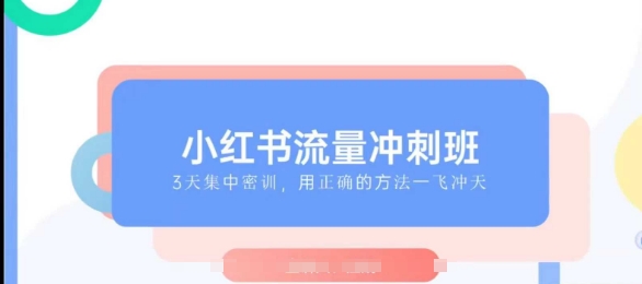 小红书流量冲刺班2025，最懂小红书的女人，快速教你2025年入局小红书-金创谷