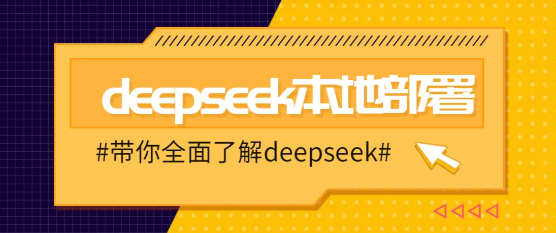 DeepSeek本地部署详细教程，轻松将deepseek部署到你的电脑上-金创谷