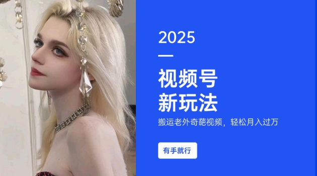搬运老外奇葩视频，撸视频号分成计划收益，每天只需一小时，新手小白轻松月入过W-金创谷