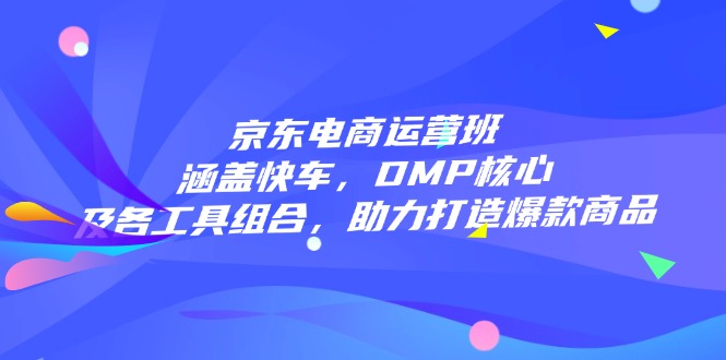 京东电商运营班：涵盖快车，DMP核心及各工具组合，助力打造爆款商品-金创谷