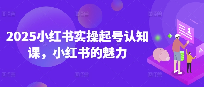 2025小红书实操起号认知课，小红书的魅力-金创谷