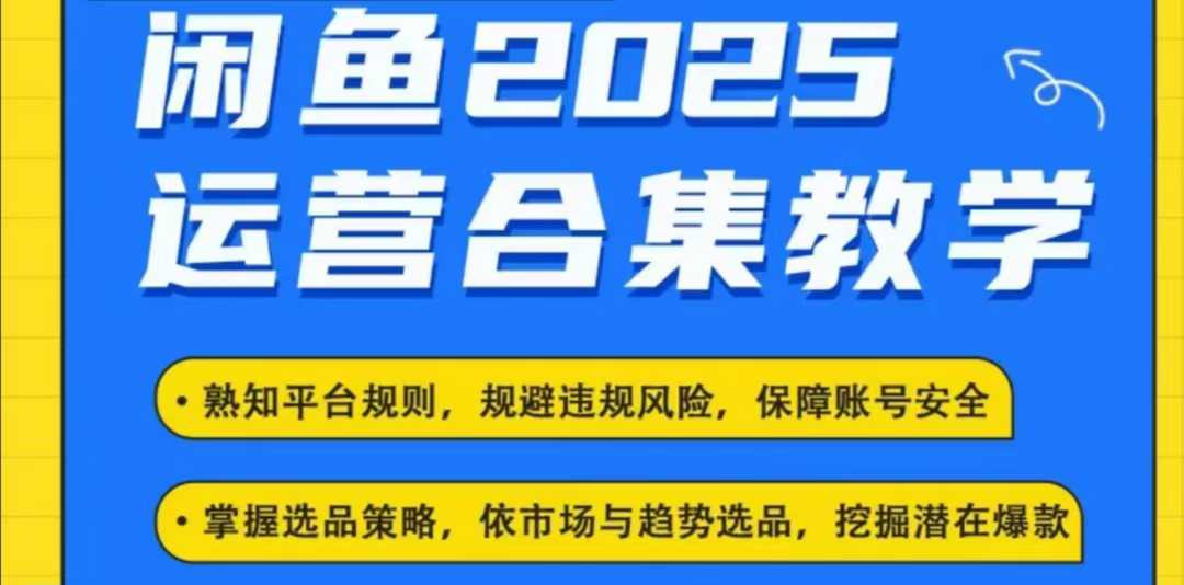 2025闲鱼电商运营全集，2025最新咸鱼玩法-金创谷
