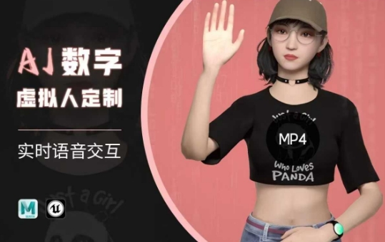 Ai数字人虚拟(智能体)实时语音交互特训营，​自行定制超写实角色AI数字人交互技术-金创谷