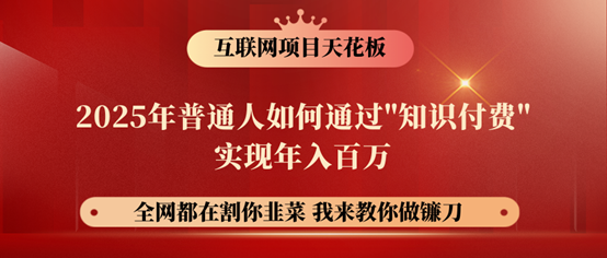 镰刀训练营超级IP合伙人，25年普通人如何通过“知识付费”年入百万！-金创谷